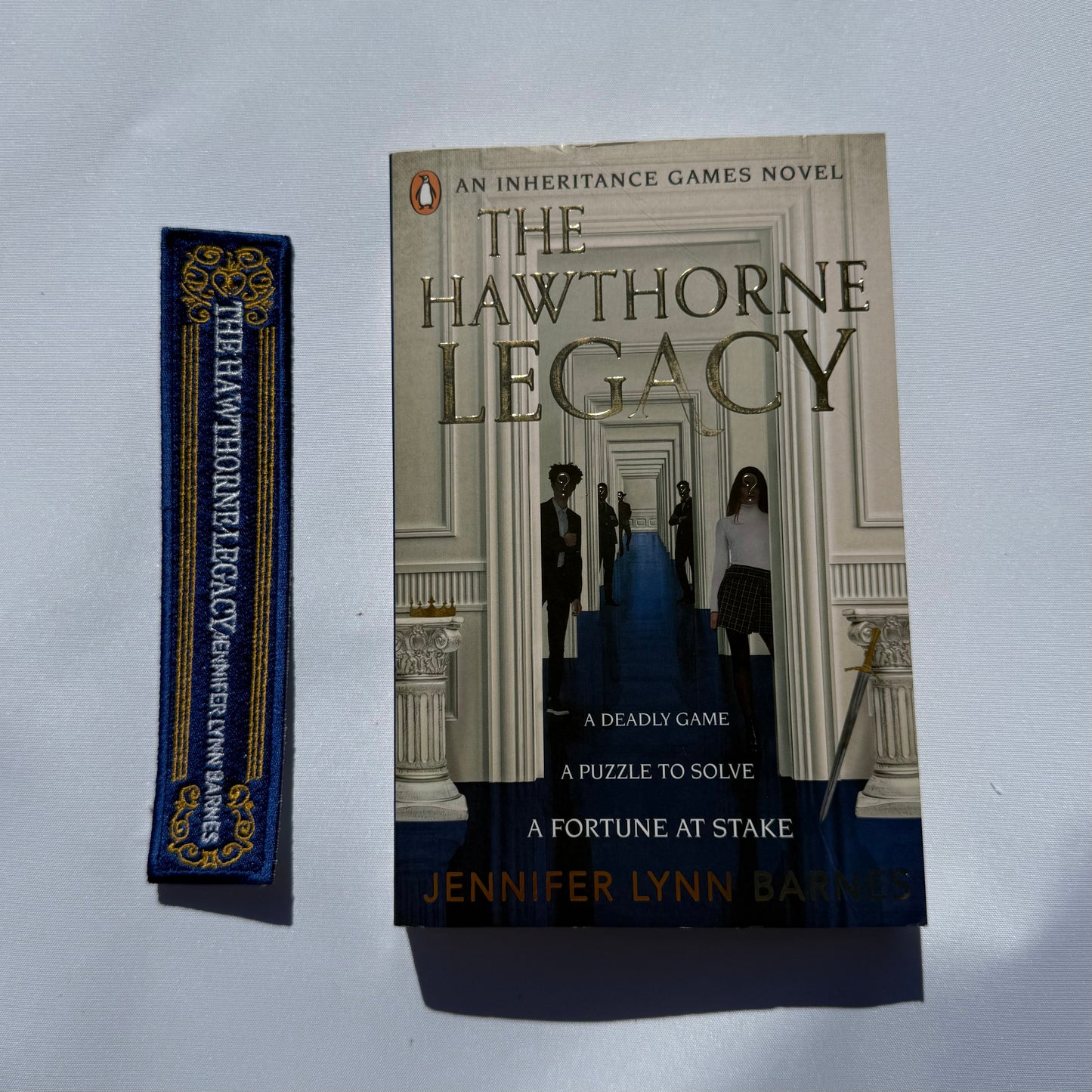Hawthorne Legacy Embroidered bookmark