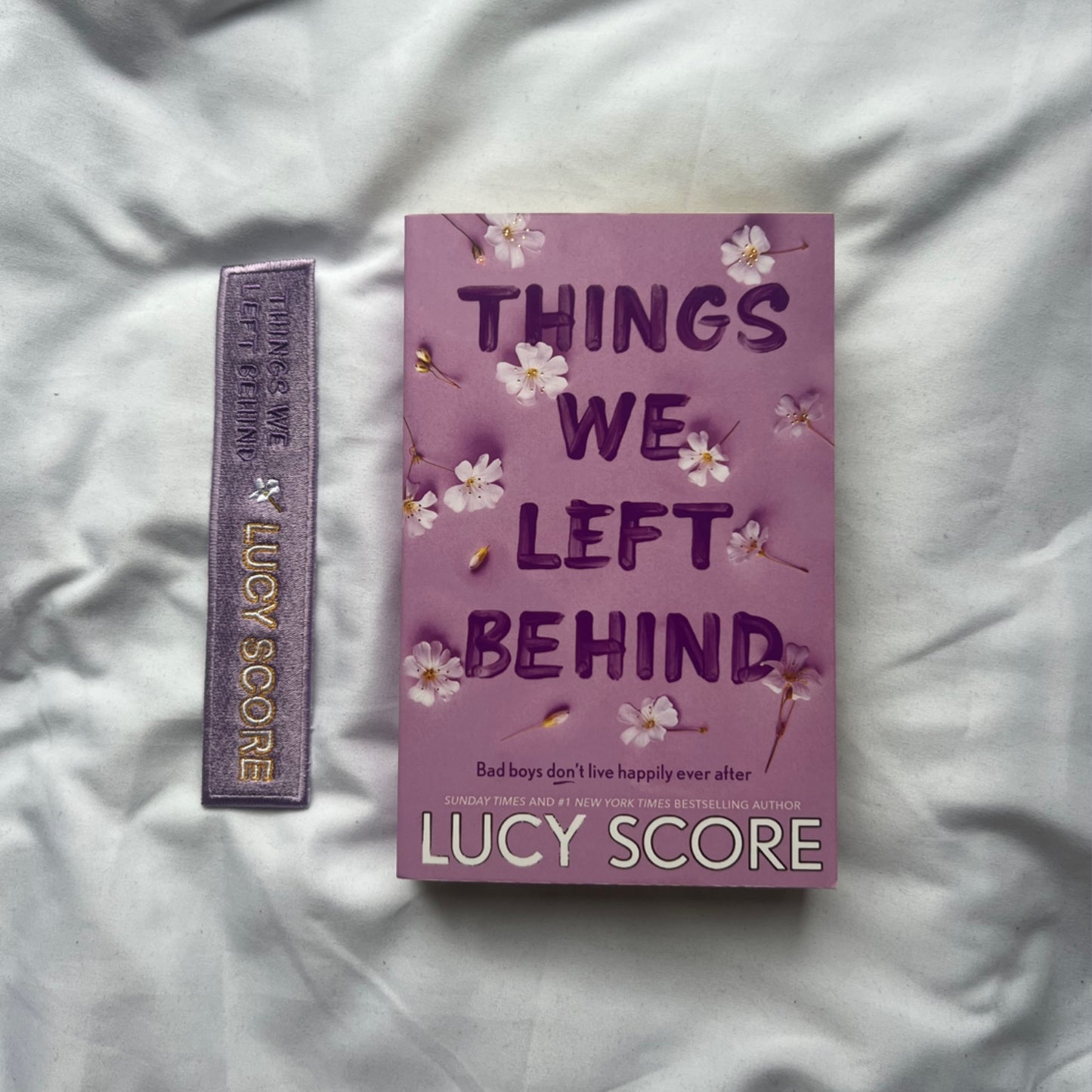 Things We Left Behind Embroidered bookmark