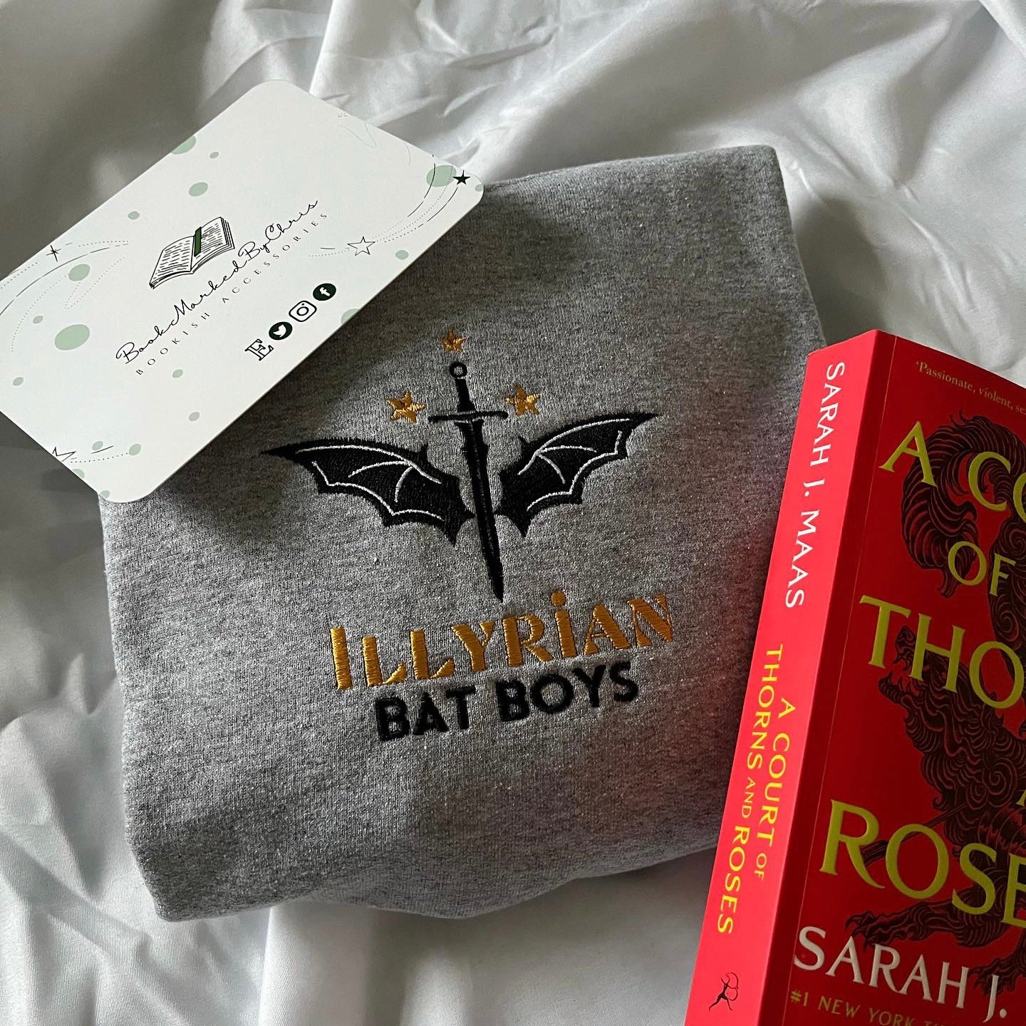 ILLYRIAN Bat Boys - BookmarkedbyChris Collab Grey S Sweatshirt