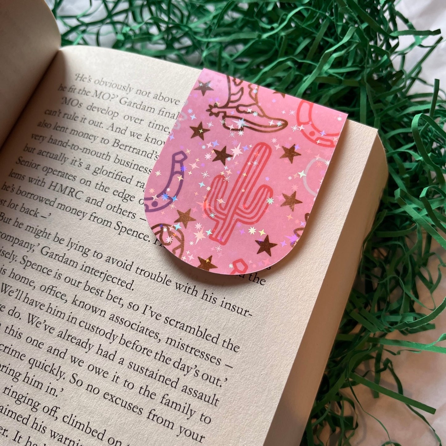 Cowboy Magnetic Bookmark - Bookmarked By Chris