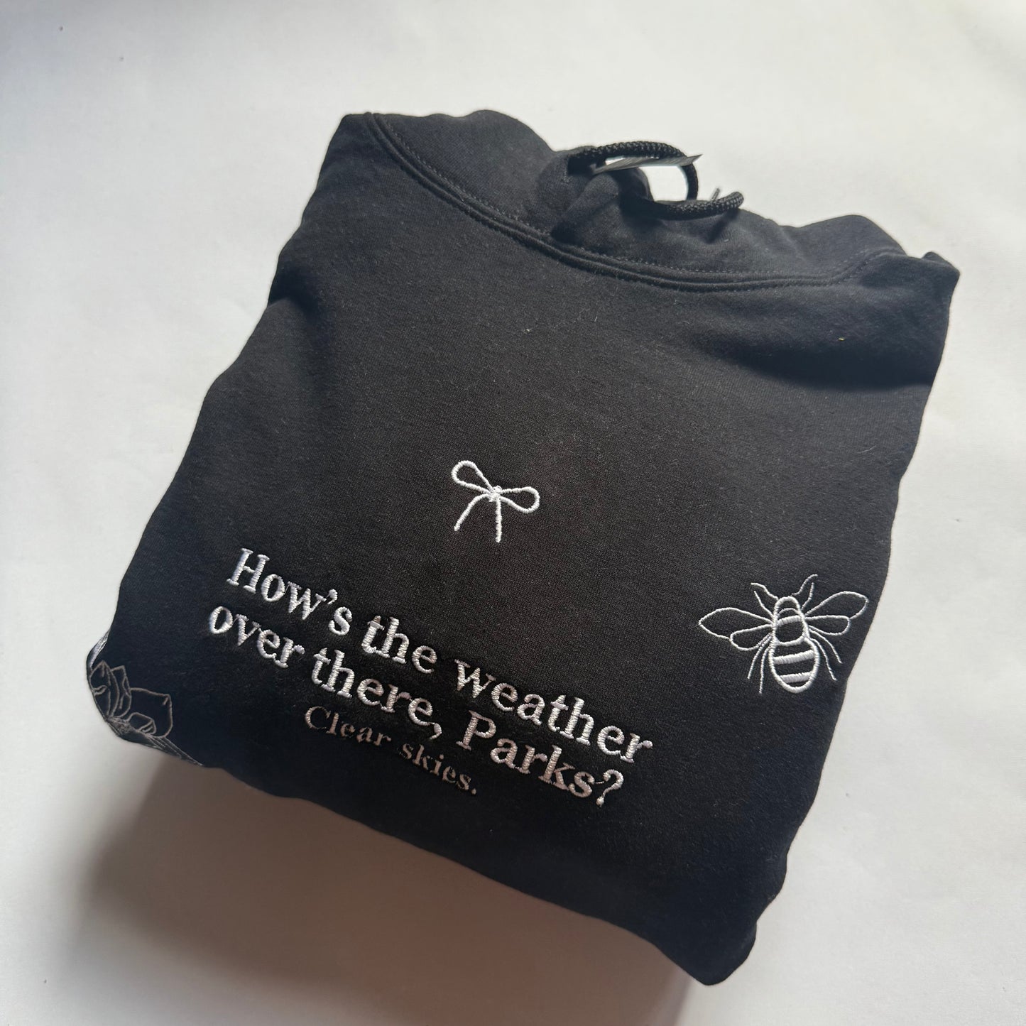 BJ's Tattoos - Clear Skies Black 2XL Hoodie