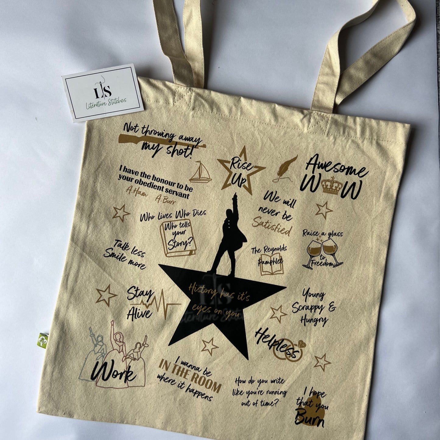 Hamilton Printed Tote Bag