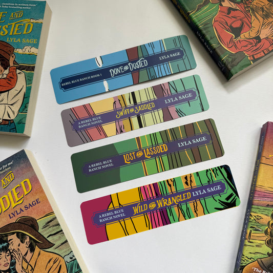 Rebel Blue Ranch Series Bookmarks Full Set