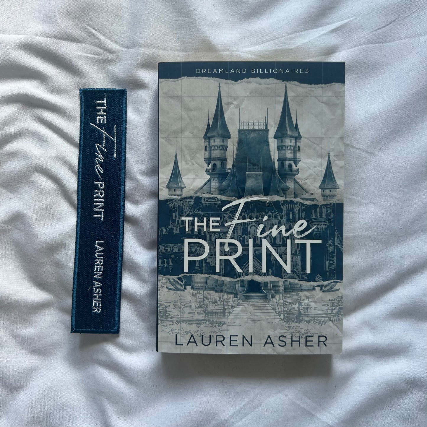 The Fine Print Embroidered bookmark