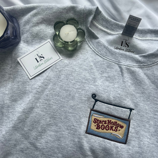 stars hollow books sweatshirt