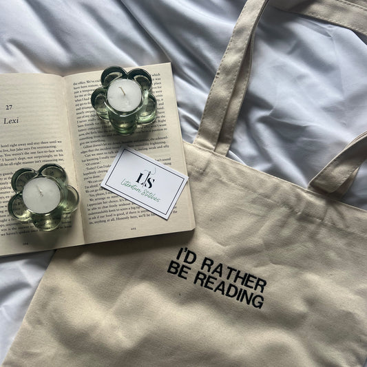 bookish tote bag