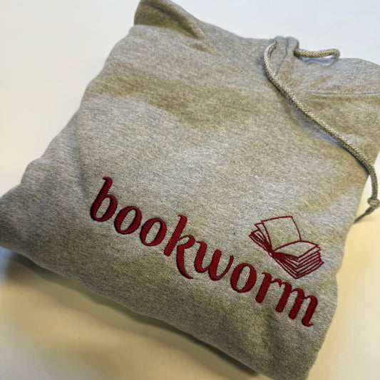 Bookworm Grey XL Hoodie