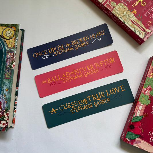 Once Upon A Broken Heart Series Bookmarks Full Set