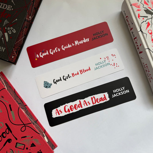 A Good Girls Guide To Murder Bookmark Full Set