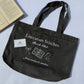 Literature Stitches Book Club Grey Tote