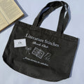 Literature Stitches Book Club Grey Tote