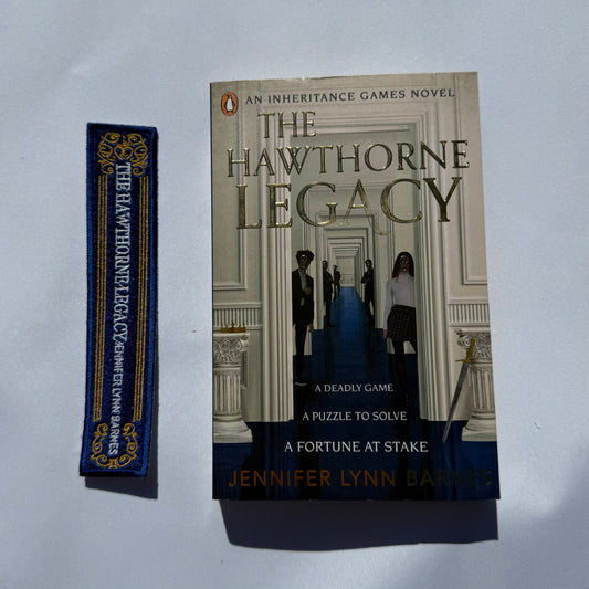 Hawthorne Legacy Embroidered bookmark