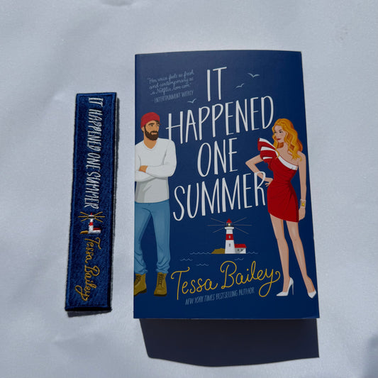 TESSA BAILEY - It Happened One Summer Embroidered bookmark