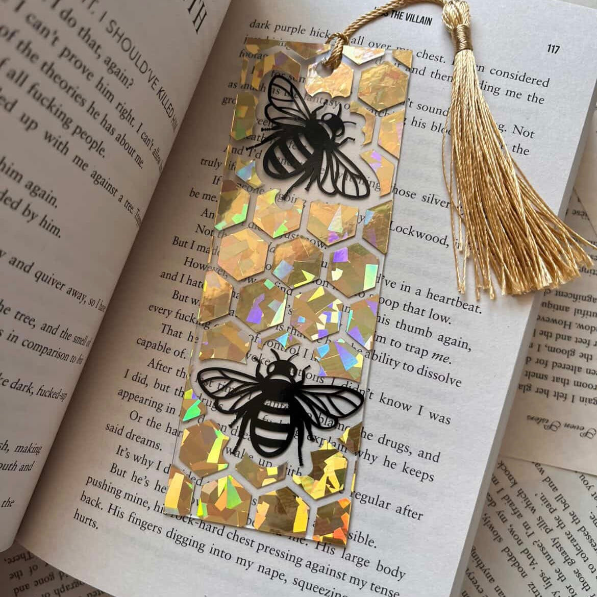 Honey Bee Acrylic Bookmark - Bookmarked By Chris