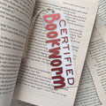 Certified Bookworm Acrylic Bookmark - Bookmarked By Chris
