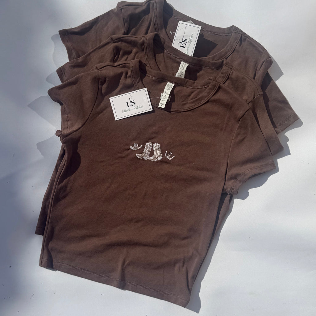 Cowboy Brown Baby Tee