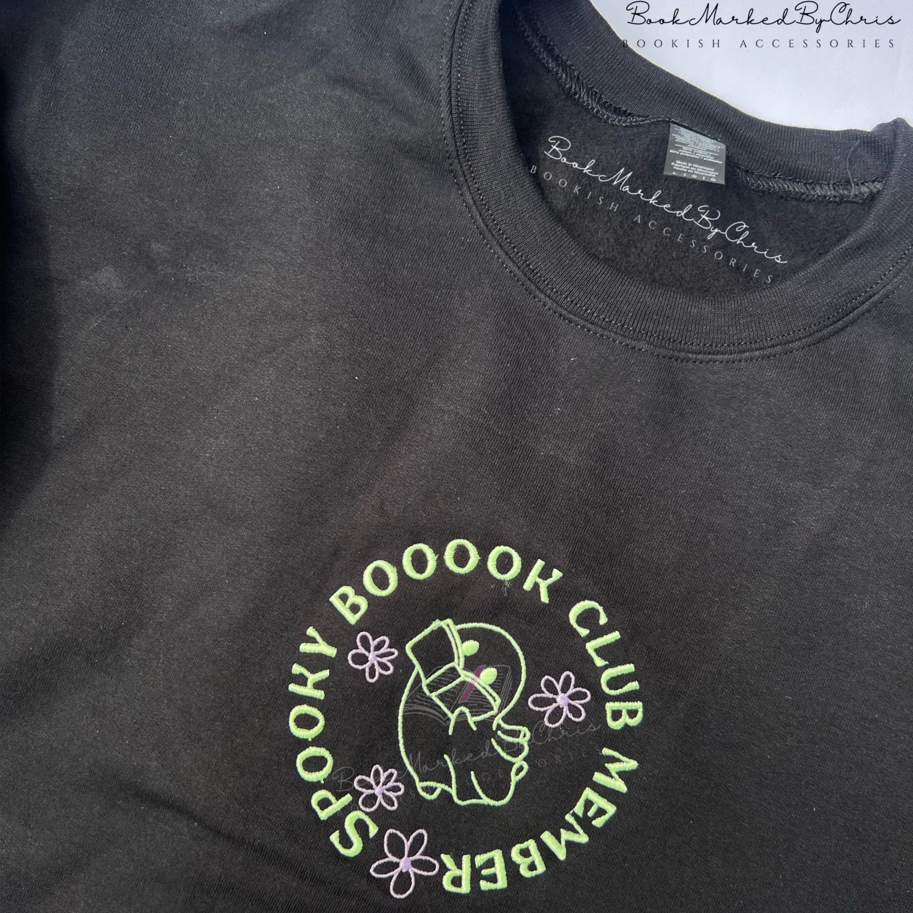 Spooky Booook Club Member - Glow In The Dark - BookmarkedbyChris