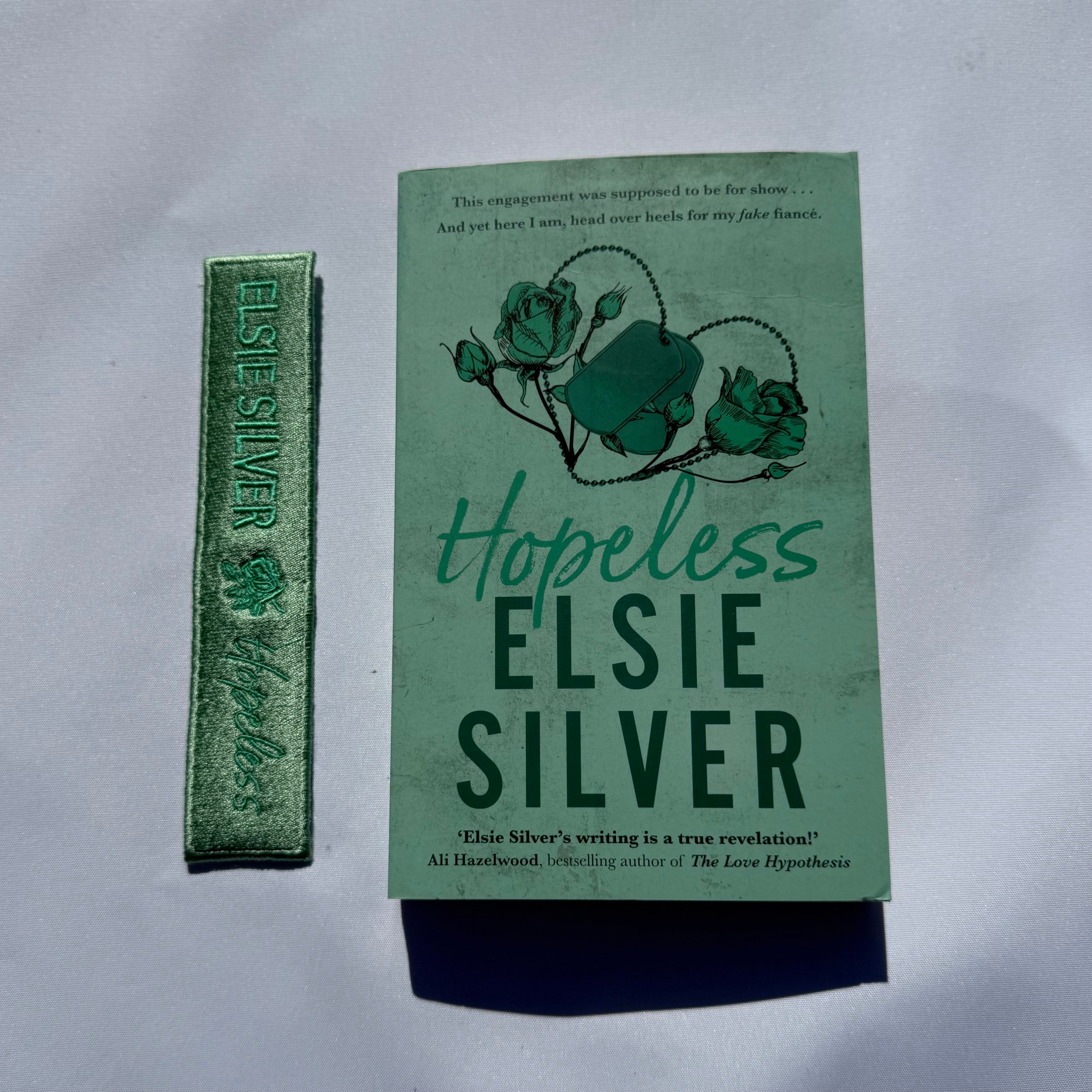 ELSIE SILVER - Hopeless Embroidered bookmark