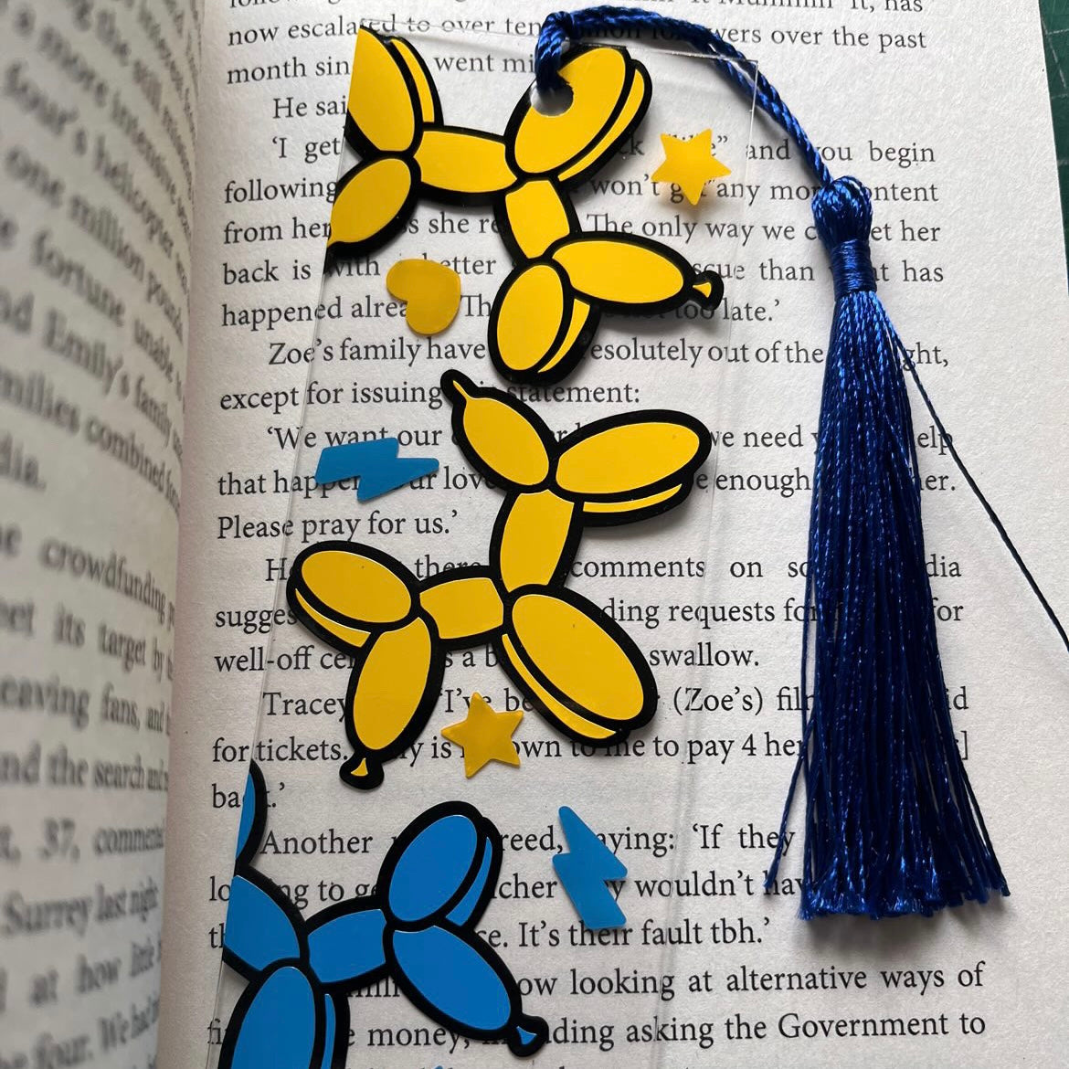 Balloon Dog Acrylic Bookmark - Bookmarked By Chris