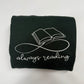 Always Reading Green M Sweatshirt