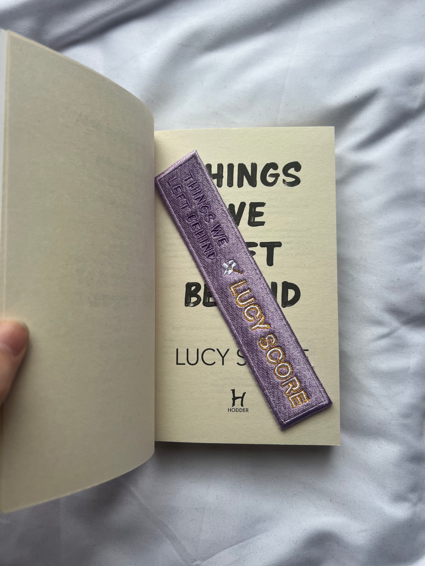 Things We Left Behind Embroidered bookmark