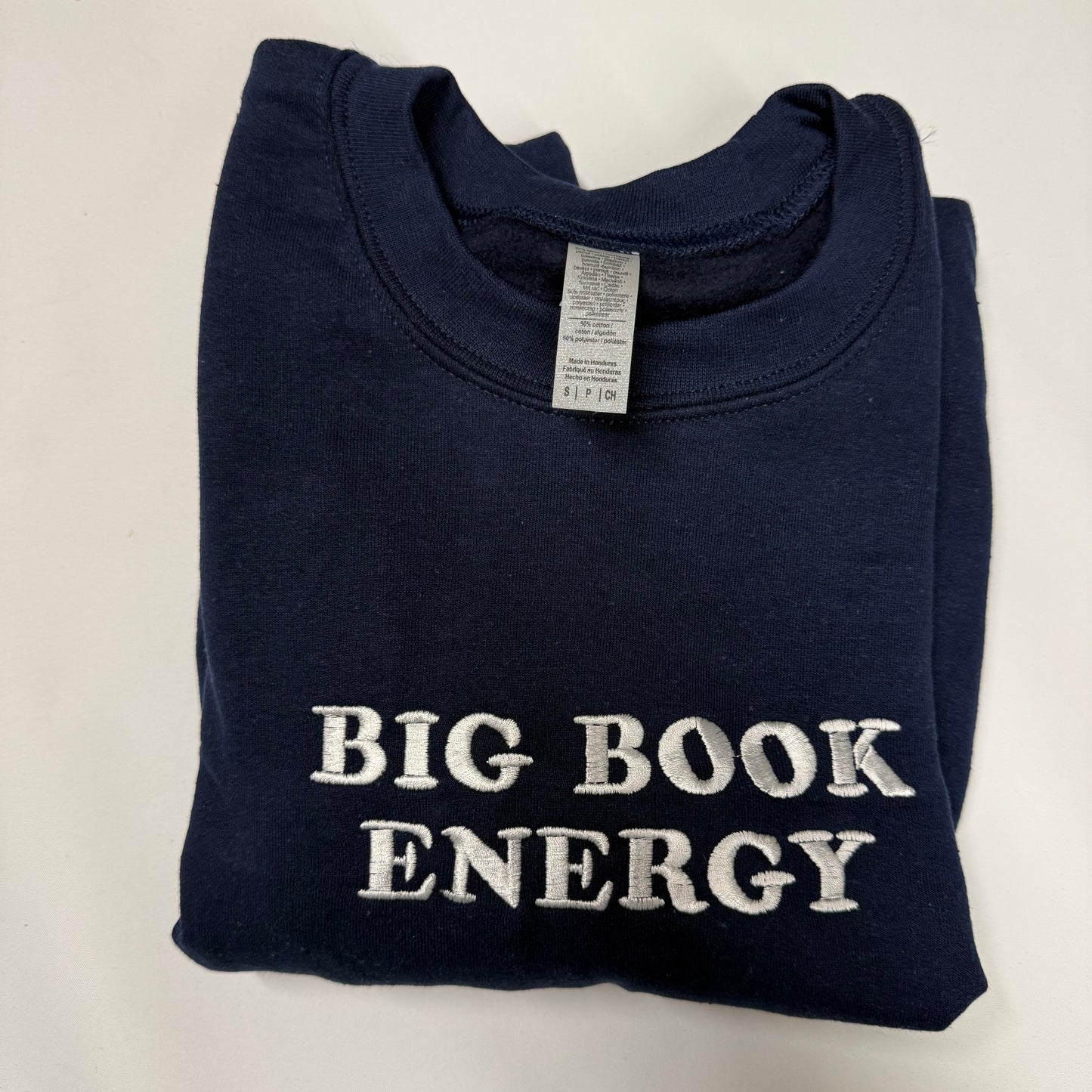 Big Book Energy Navy S Sweatshirt