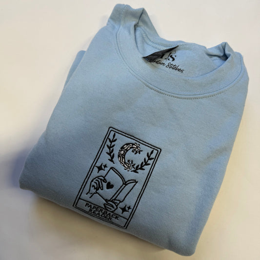 Paperback Reader Light Blue Large Sweatshirt