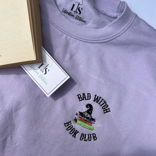 Bad witch book club sweatshirt