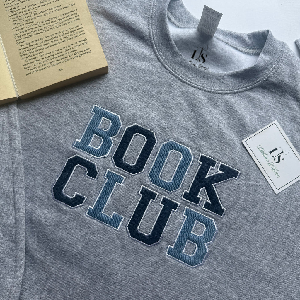 Book club patchwork sweatshirt