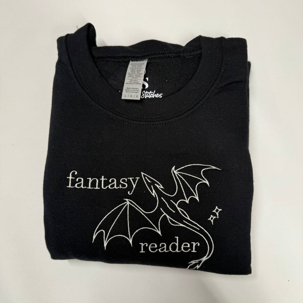 Fantasy Reader Black L Sweatshirt