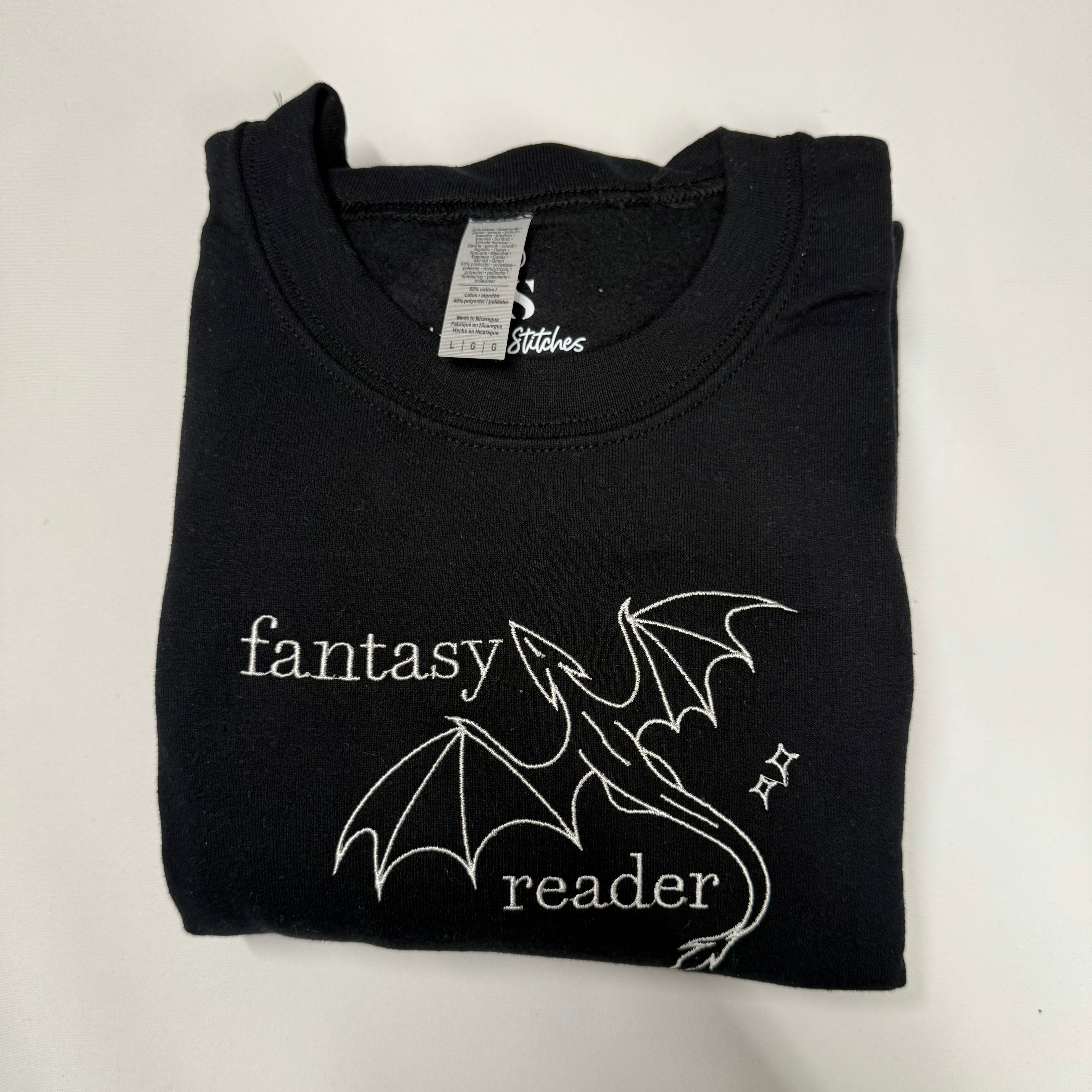 Fantasy Reader Black L Sweatshirt