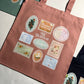 BK BORISON Printed Tote Bag