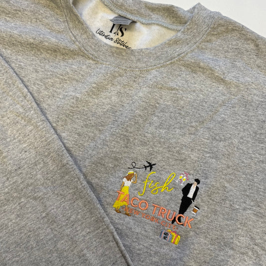 Fish Taco Truck Grey 2XL Sweatshirt