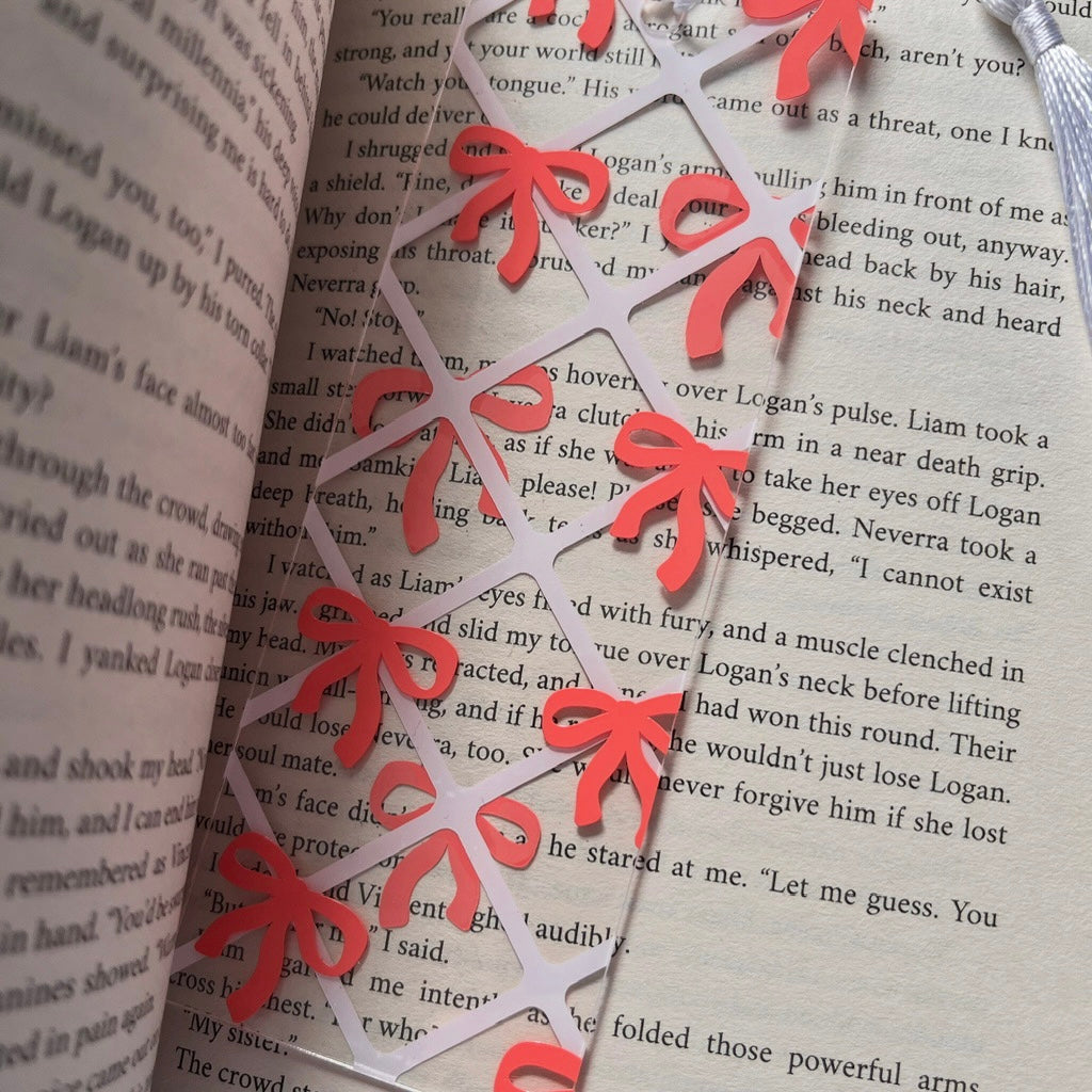 Cute Bows Acrylic Bookmark - Bookmarked By Chris