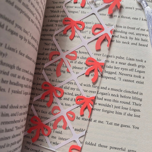 Cute Bows Acrylic Bookmark - Bookmarked By Chris