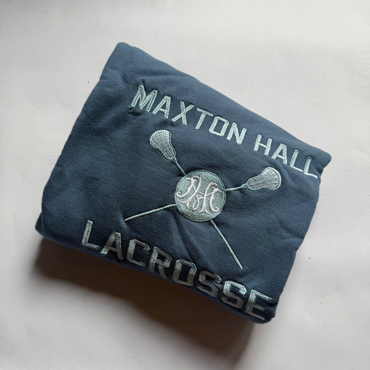 Maxton Hall Lacrosse Indigo Blue Medium Sweatshirt