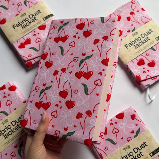 Cherry Hearts Dust Jacket - ONLY 4 XS & 9 L LEFT