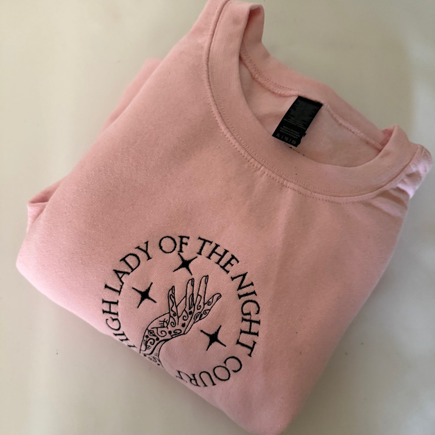 Highlady Of The Night Court Light Pink XL Sweatshirt