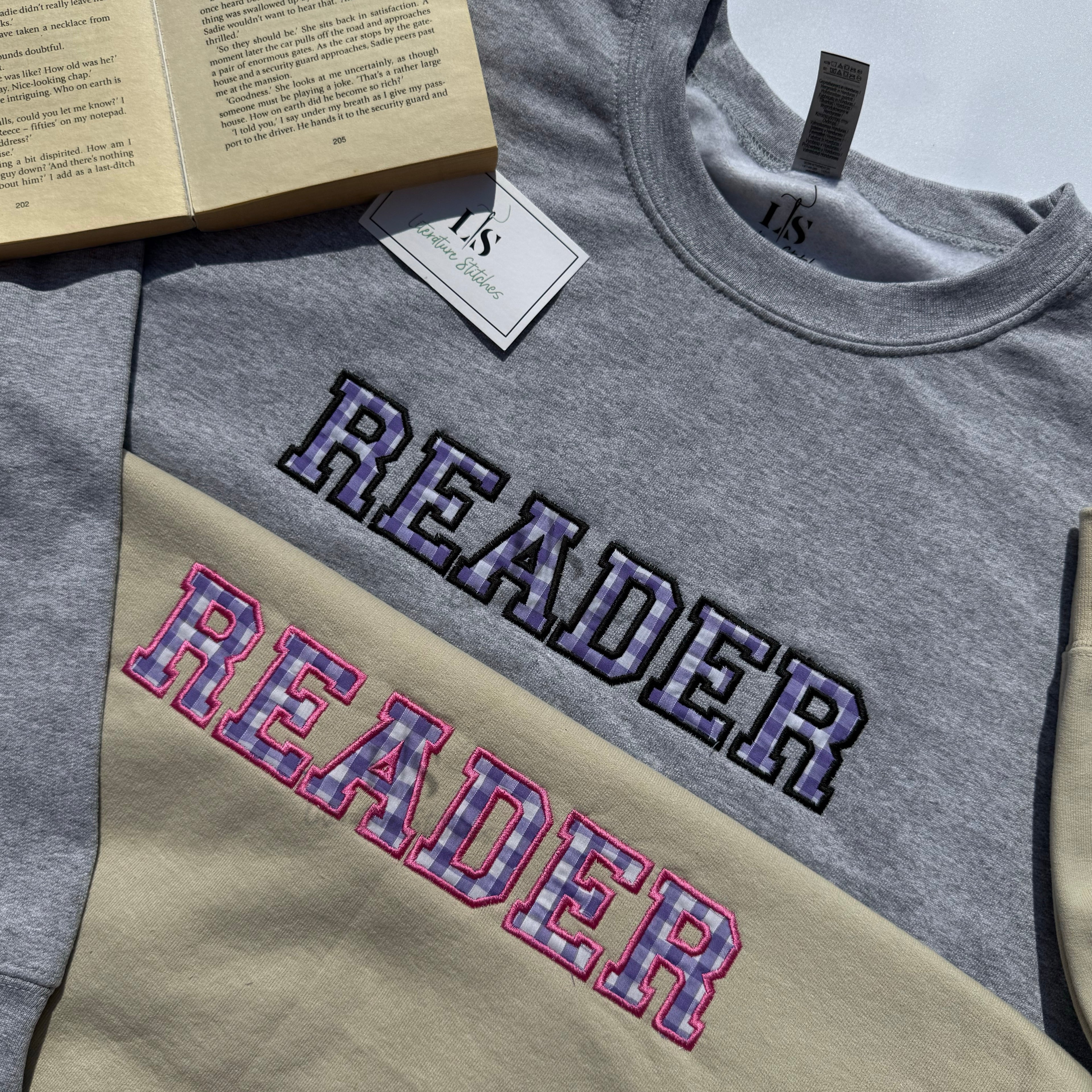 Reader Purple Gingham