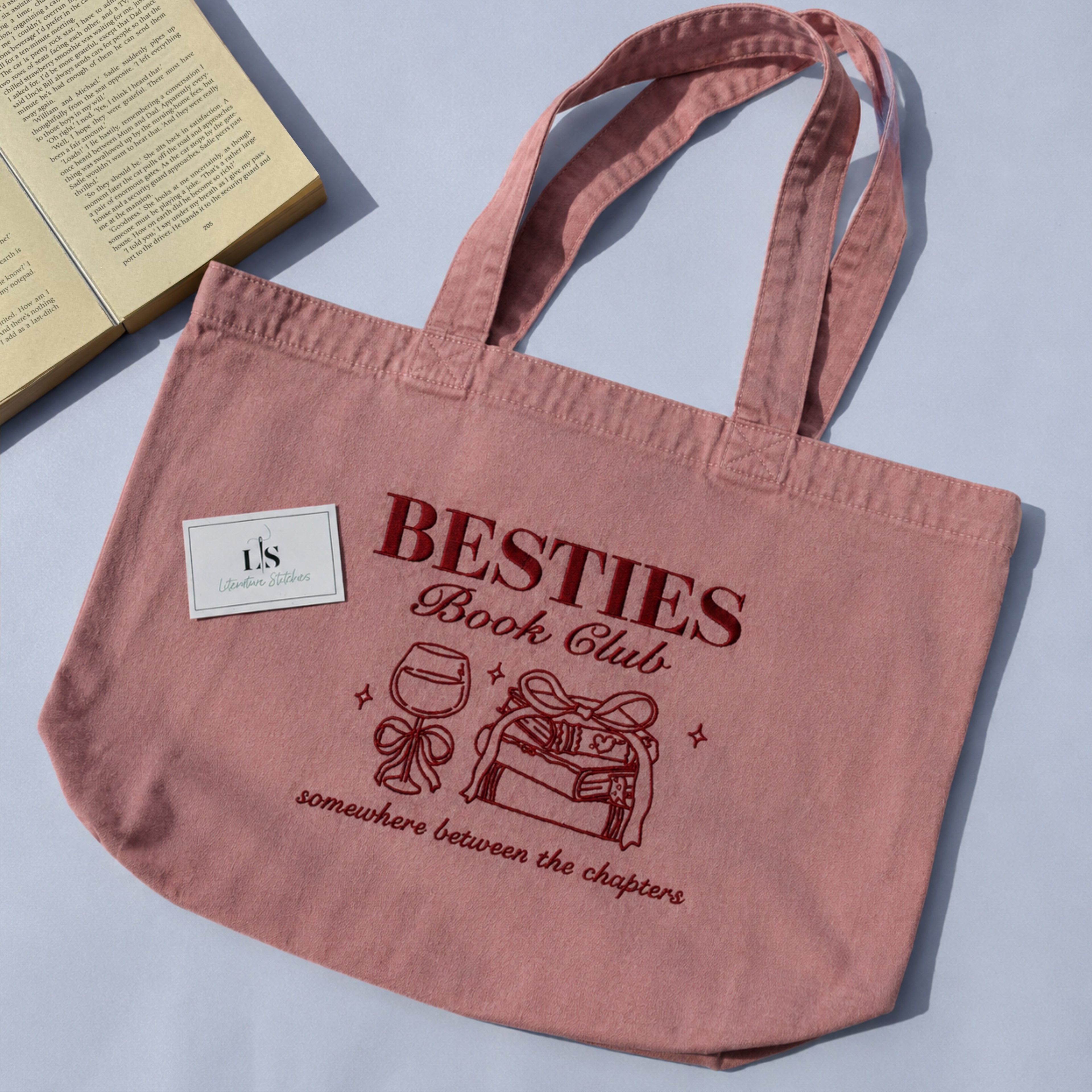 Besties Book Club Tote Bag
