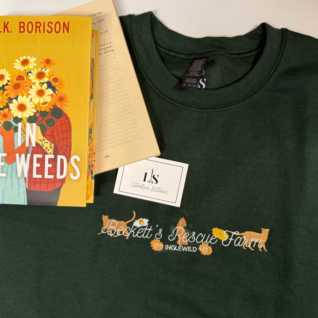 becketts rescue farm bk borison sweatshirt