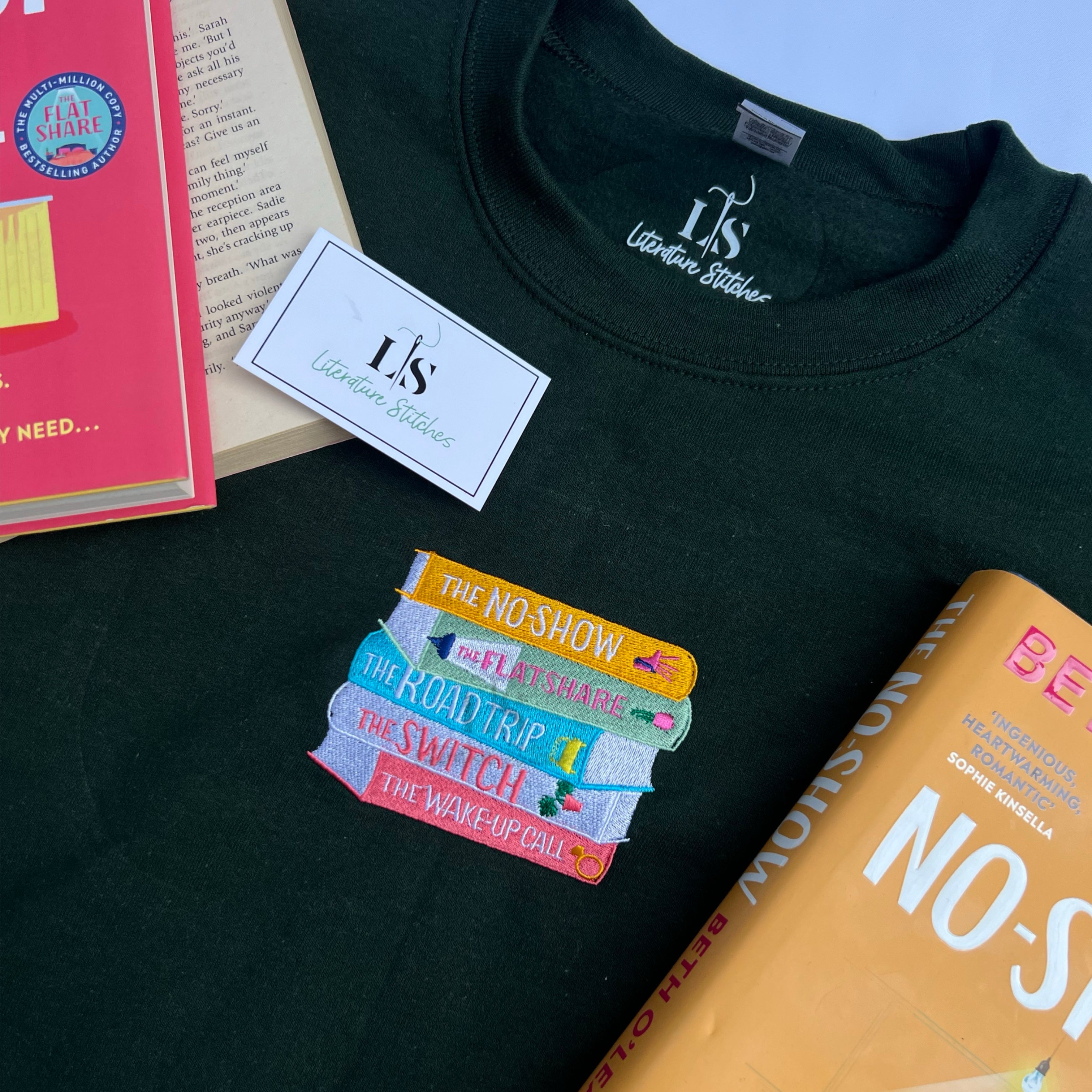 beth o'leary bookstack sweatshirt