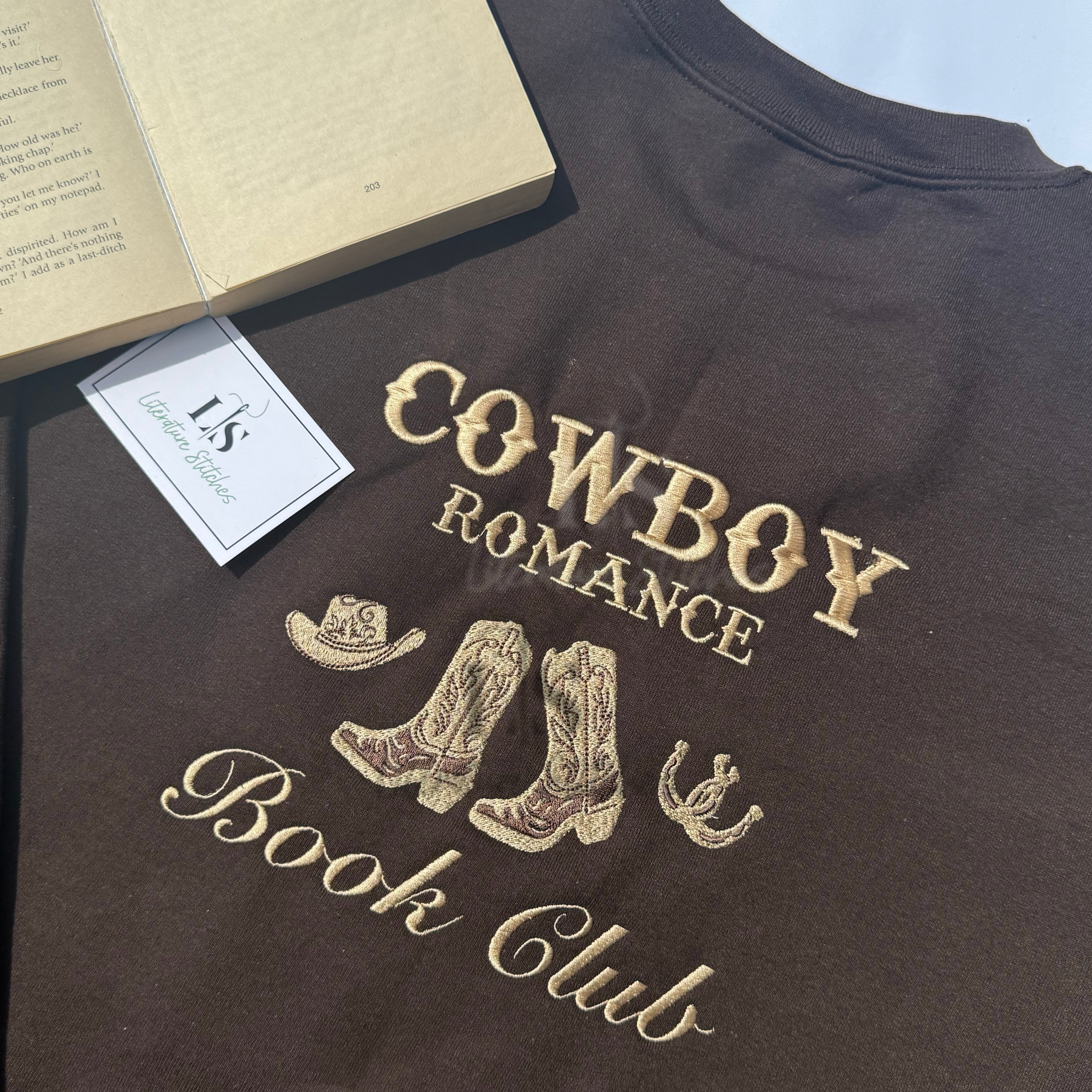 cowboy book club sweatshirt