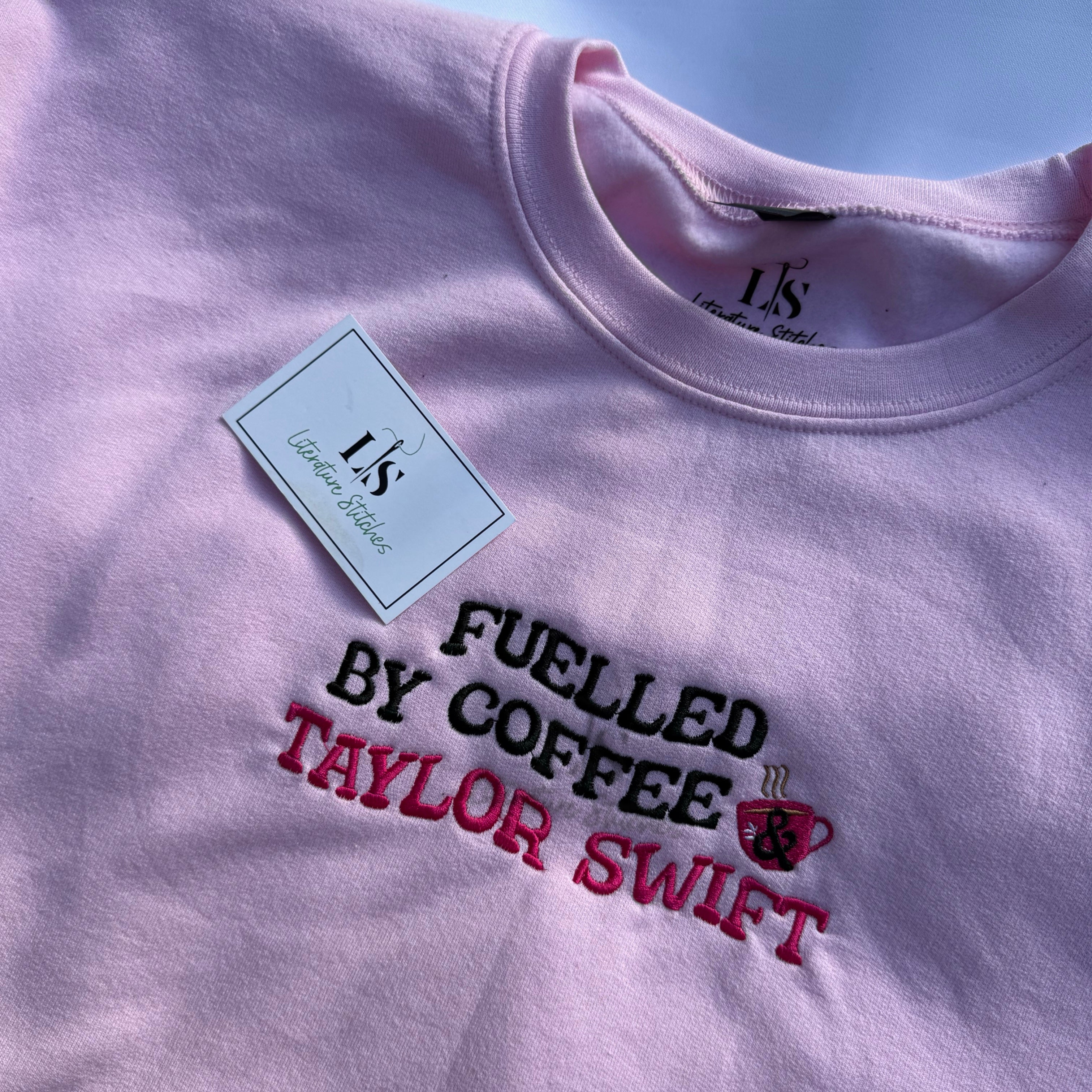 custom fuelled by coffee and sweatshirt
