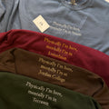 custom physically i'm here sweatshirt