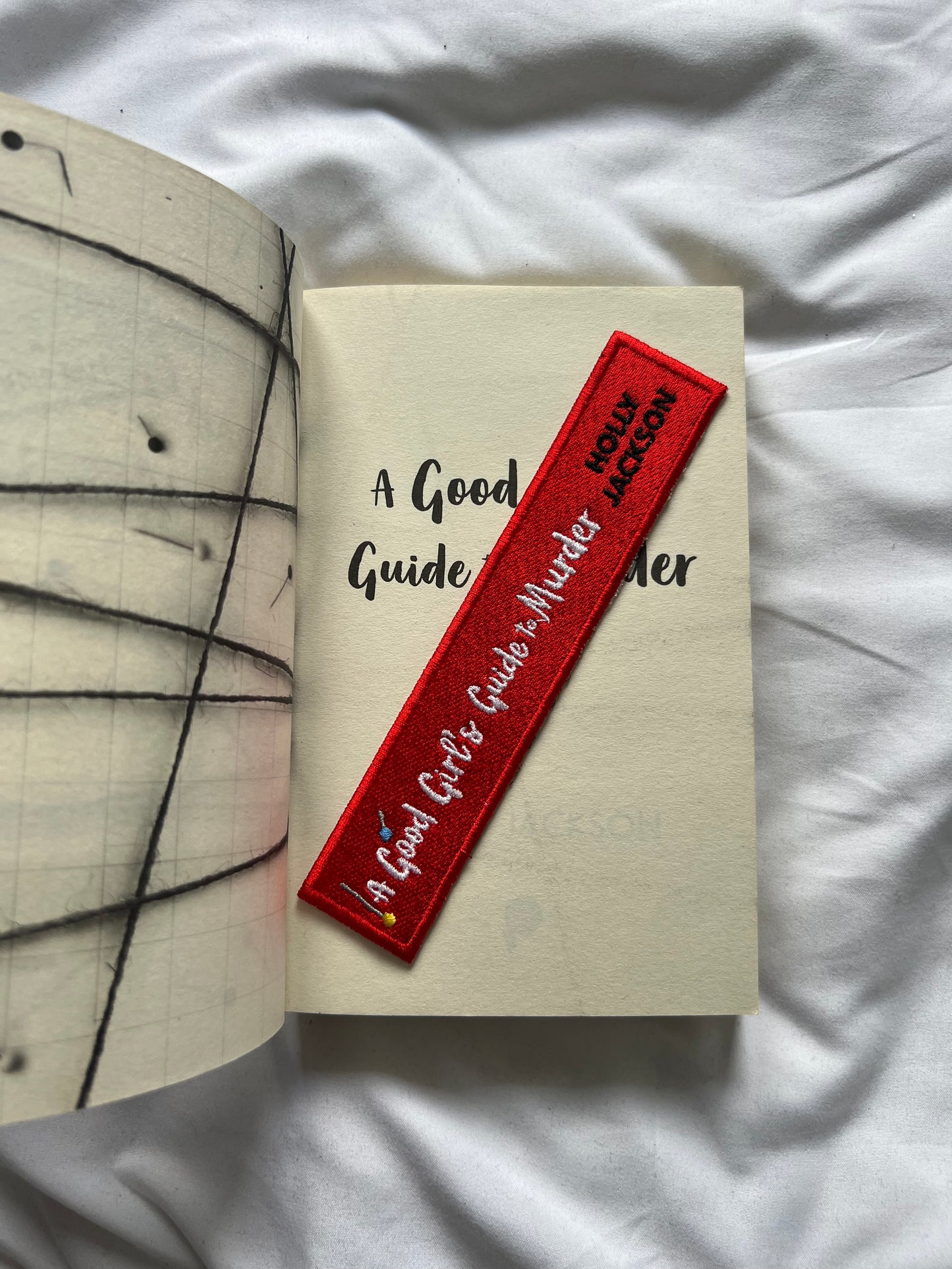 A Good Girls Guide To Murder Embroidered bookmark