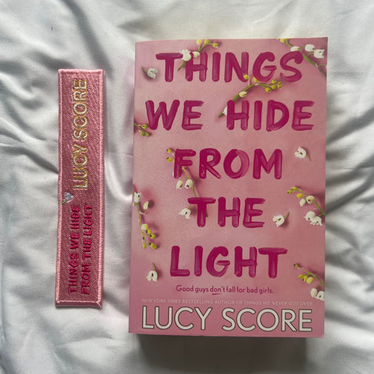 Things We Hide From the Light Embroidered bookmark