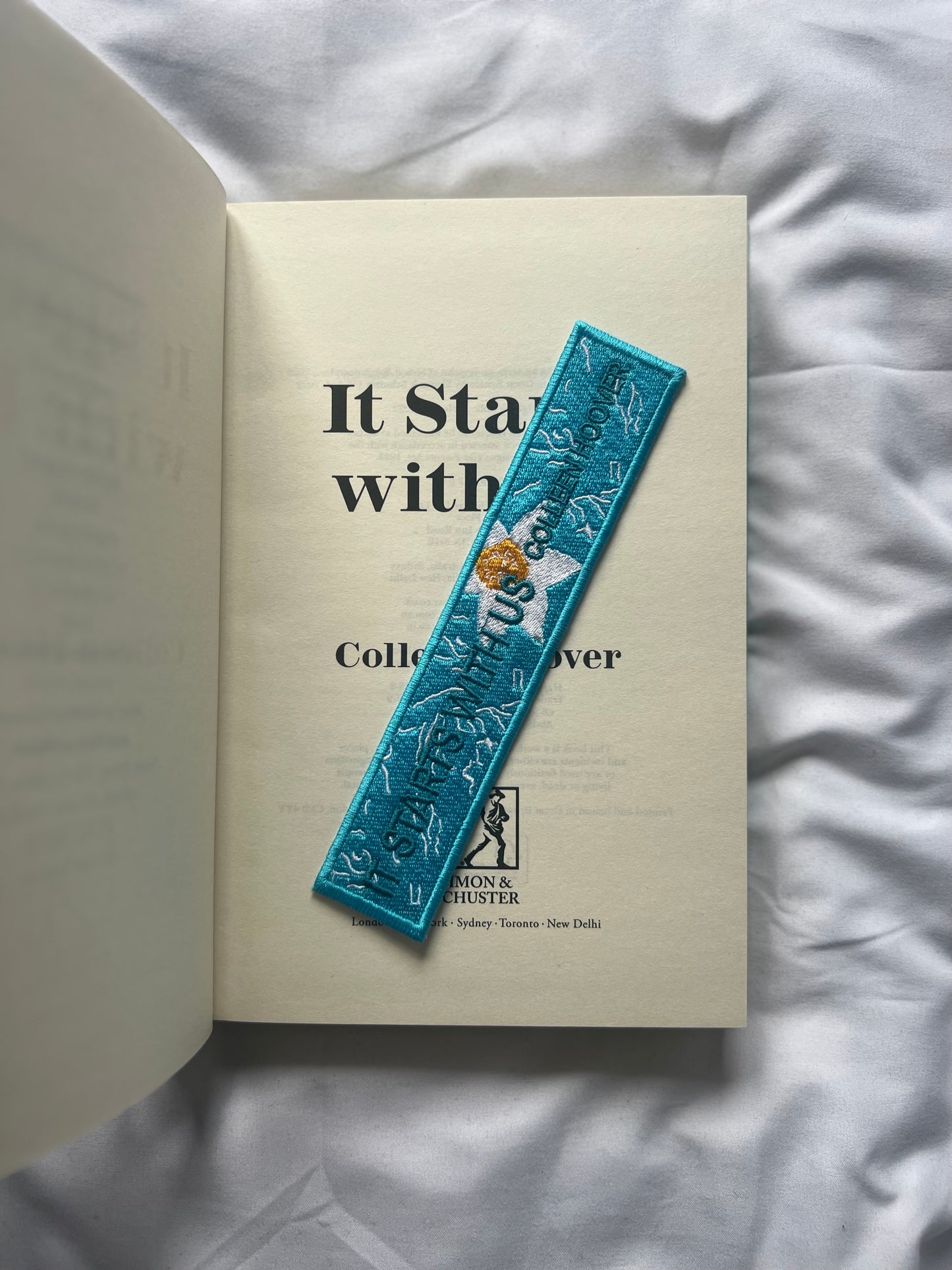 It starts with us Embroidered Bookmark