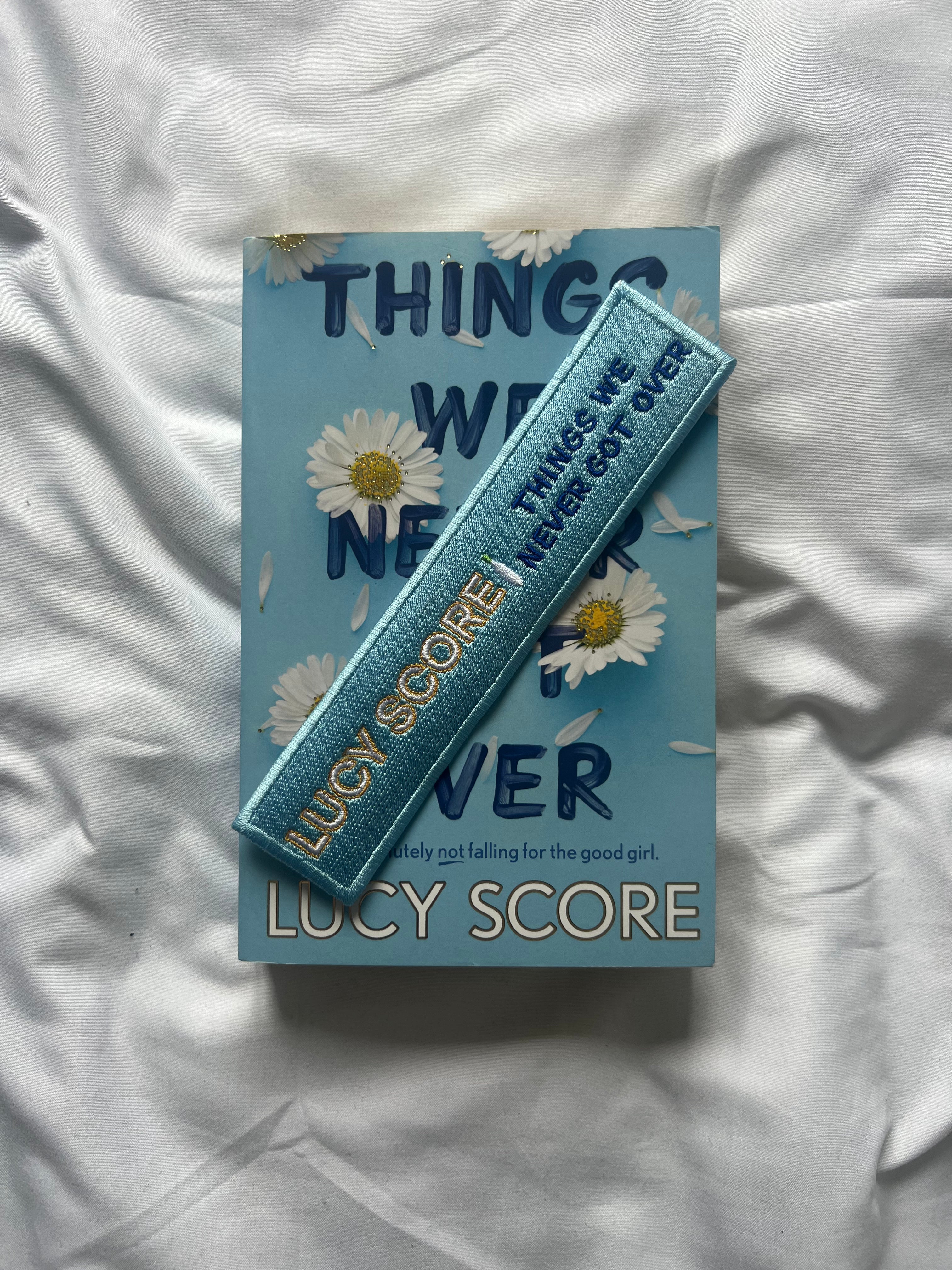 Things We Never Got Over Embroidered bookmark
