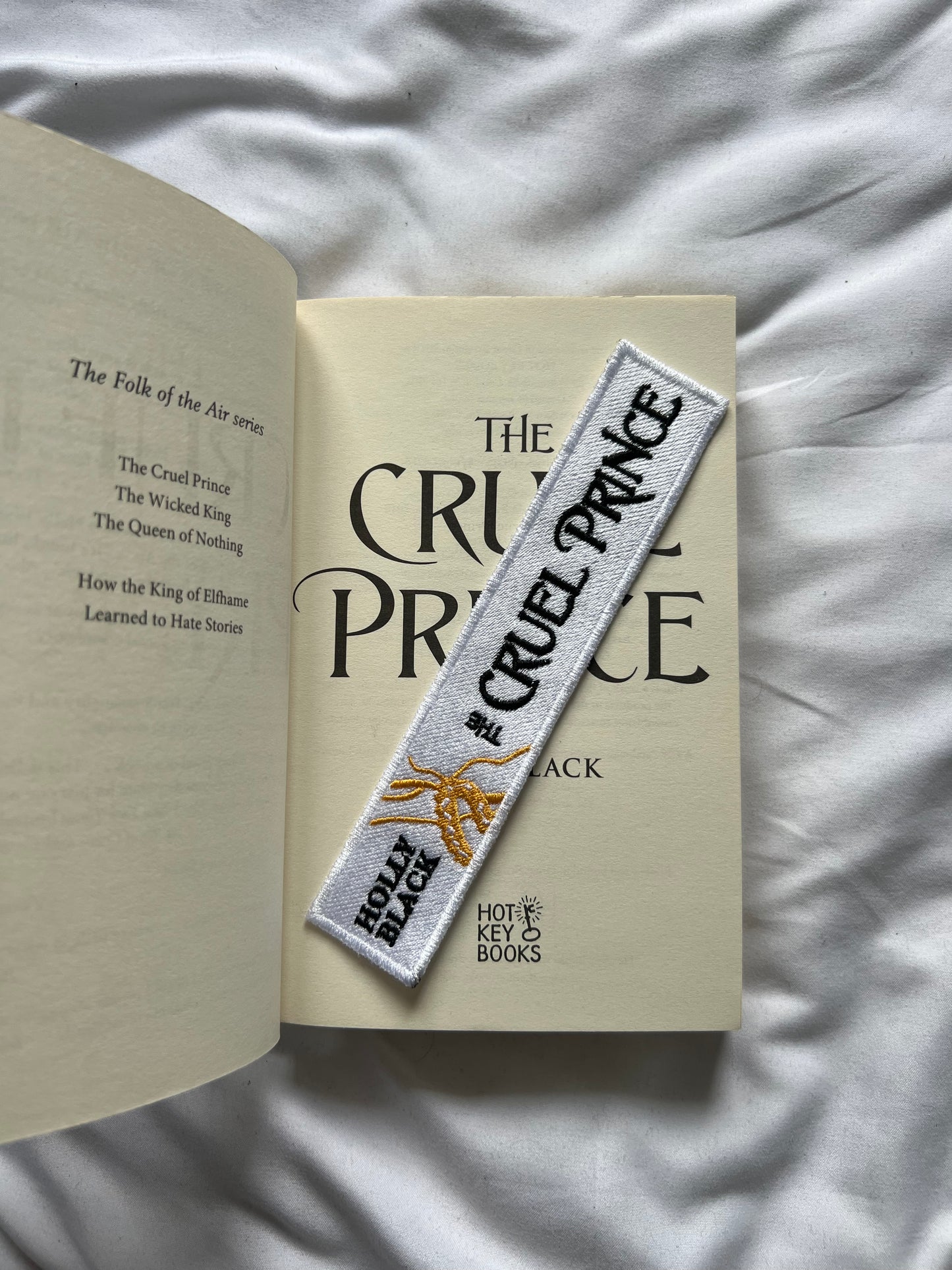The Cruel Prince Embroidered bookmark